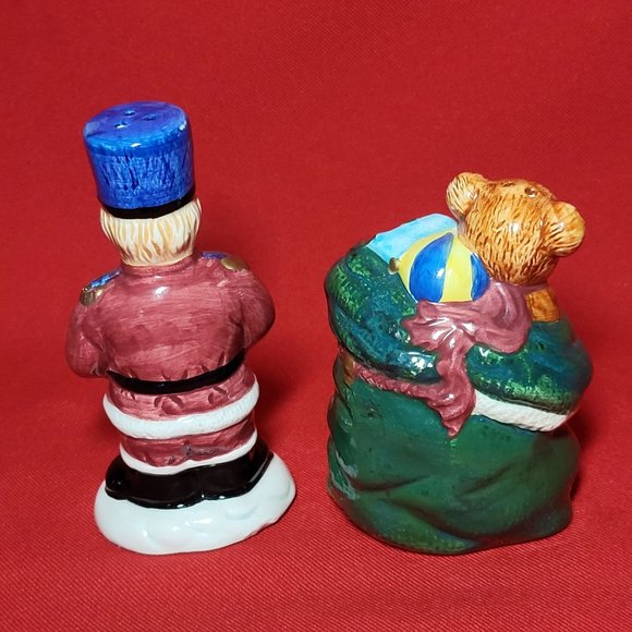OCI Santa Sack Toy Bag & Drummer Boy Salt & Pepper Shaker Set - Picture 3 of 12